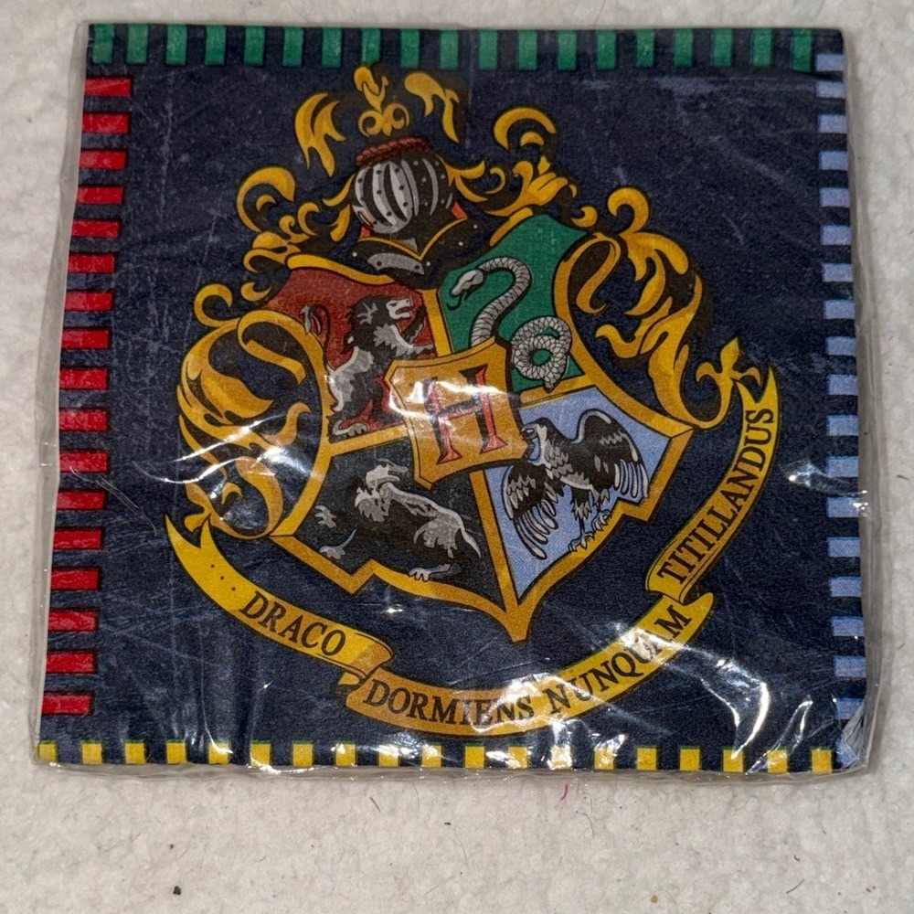Harry Potter Hogwarts Crest Party Napkins 16ct Wizarding World Unique Industries